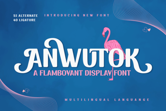 Anwutok Font: Cheerful Display Fonts for Summer Craft Projects