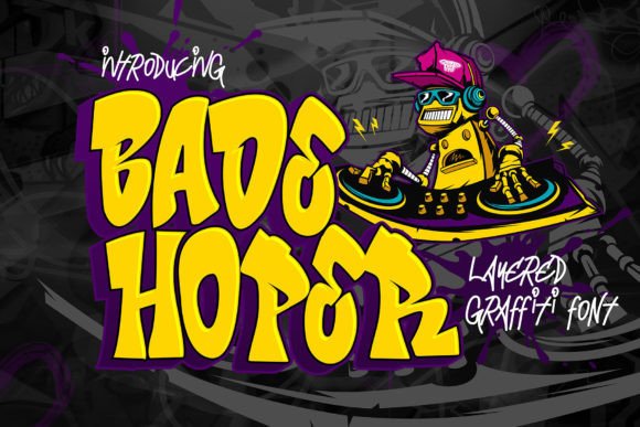 Bade Hoper: Urban Graffiti Font for Bold Brand Identity