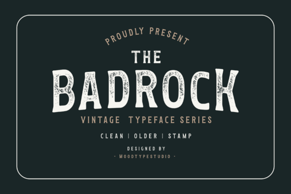 Badrock Display Font for Bold Digital Branding