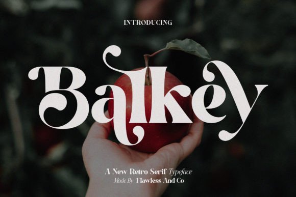Balkey: A Retro Serif Display Font for Standout Campaigns