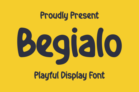 Begialo Playful Display Font for Crafters