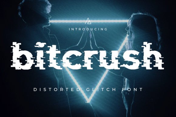 Bitcrush Font: Bold Display Typeface for Digital-Nostalgia Branding