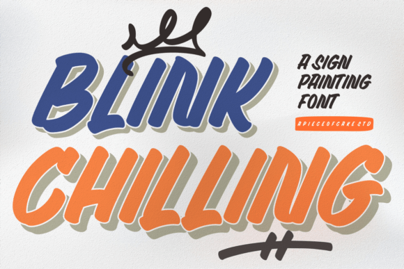 Blink Chilling Font for Handmade Branding & Display Design