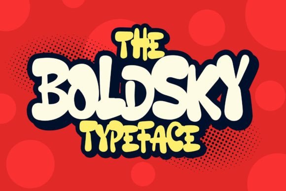 Boldsky Font: A Funky Display Typeface for Playful Branding
