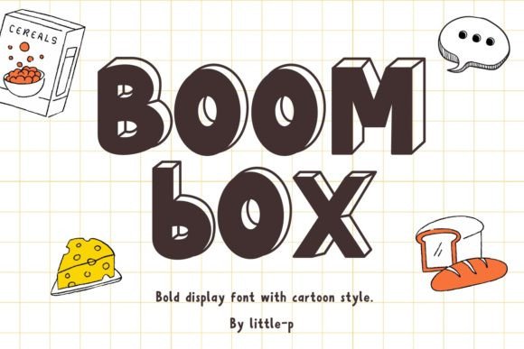 Boom Box Font for Bold, Playful Design Projects