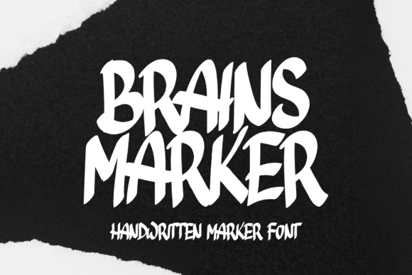 Brains Marker Handwritten Font for Small Business Branding