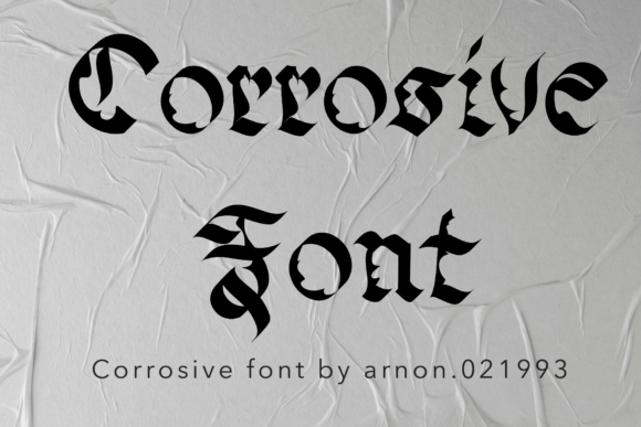 Corrosive Display Font for Handmade Creators