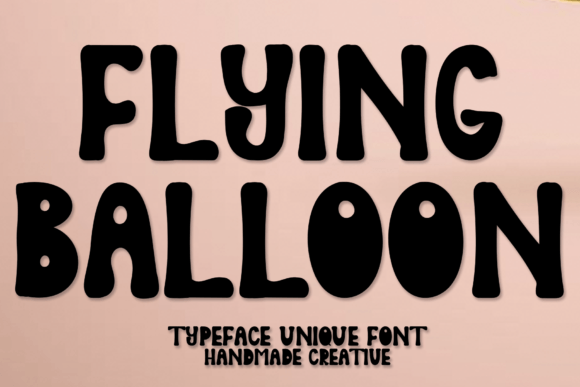 Flying Balloon Font for Playful Digital Branding