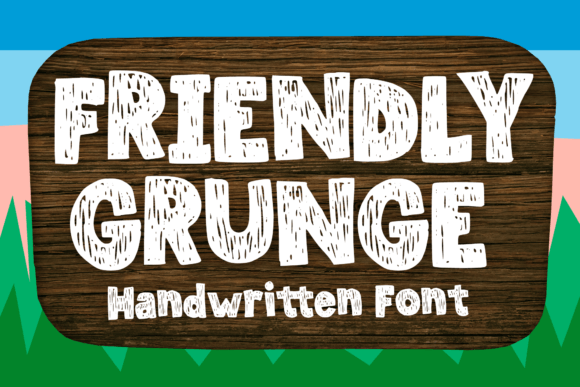 Friendly Grunge: A Kid-Friendly Grunge Font for Crafters