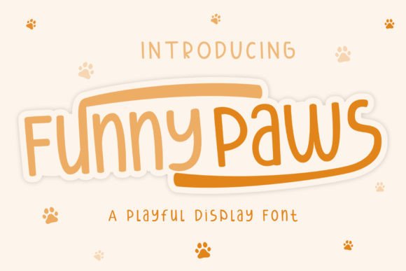 Funny Paws Display Font for Playful Brand Identity