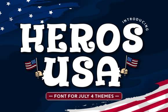 Heros Usa Display Font for Patriotic Branding & Campaigns