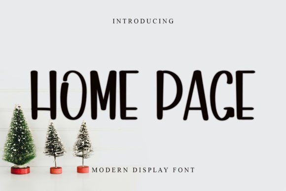 Home Page: A Display Font That Elevates Your Brand Instantly