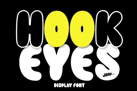 Hook Eyes Display Font for Bold Editorial Design