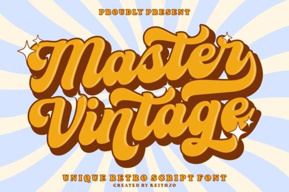 Master Vintage Display Font for Handmade Brands