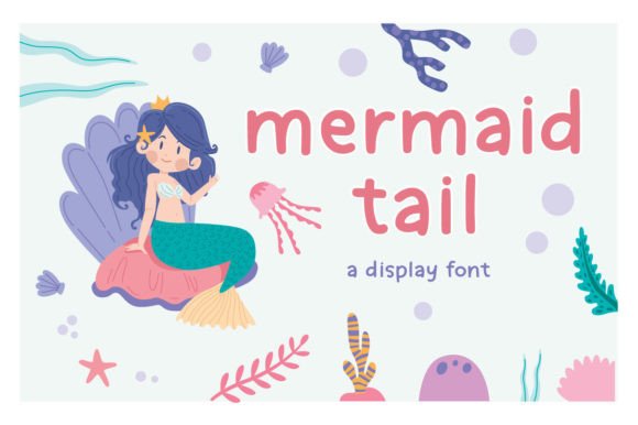 Mermaid Tail Font: Colorful Display Typeface for Scroll-Stopping Visuals