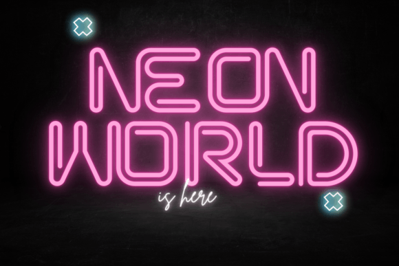 Neon World: A Display Font for Modern Brand Identity