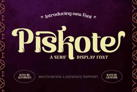 Piskote Font for Elegant, Relaxed Branding