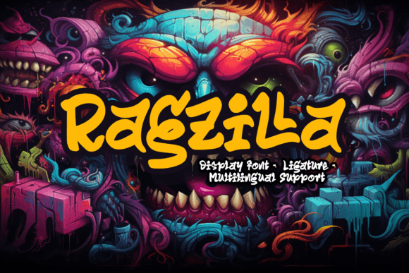 Ragzilla Font: A Bold Graffiti-Inspired Display Typeface