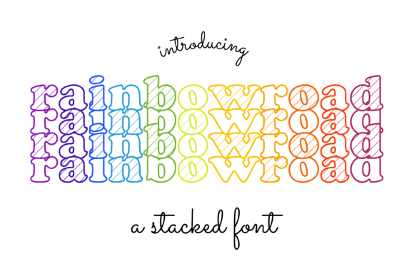 Rainbow Road Font: A Vibrant Display Typeface for Scroll-Stopping Visuals