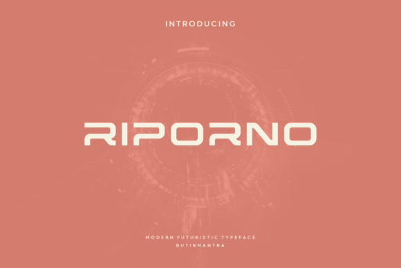 Riporno: A Futuristic Display Font for Bold Brand Identities
