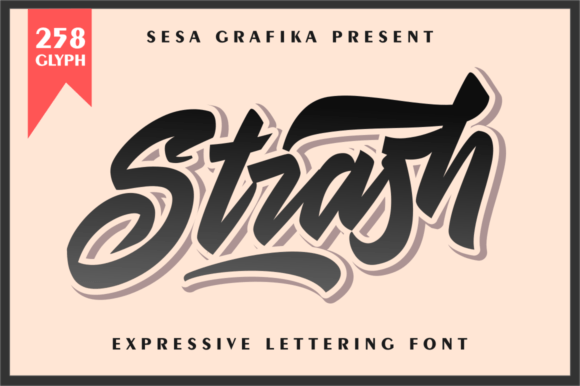Strash Handwritten Display Font for Digital Branding