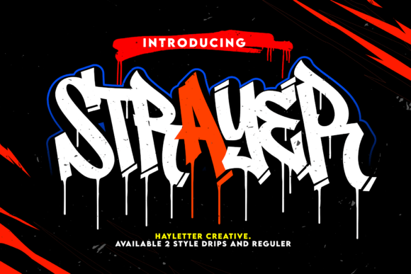 Strayer: A Bold Graffiti Display Font for Confident Design