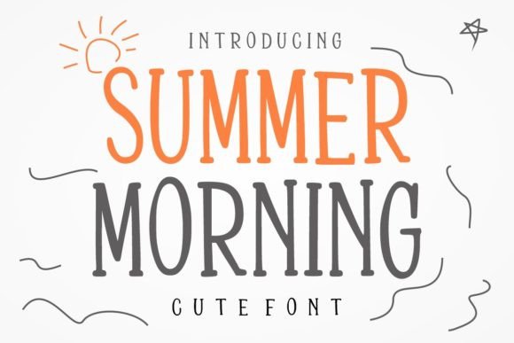 Summer Morning: A Charming Handwritten Display Font