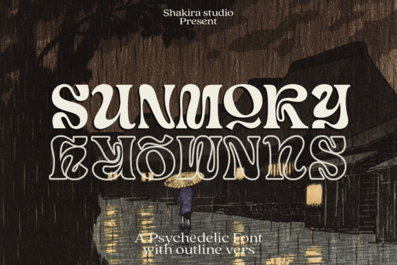 Sunmory: A Psychedelic Serif Display Font for Editorial Charm