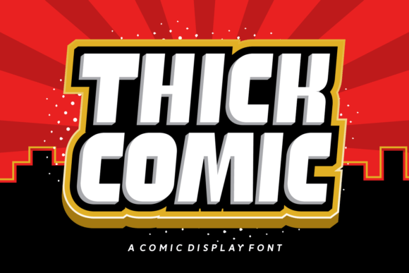 Thick Comic: A Bold Display Font for Standout Branding