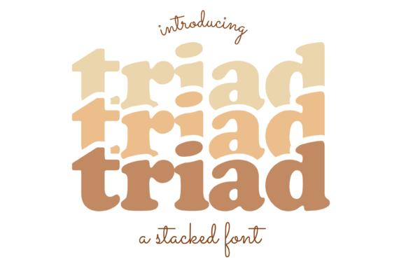 Triad Font: A Display Typeface for Elegant Branding Projects