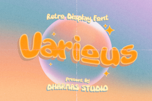 Various: A 00s-Inspired Display Font for Digital Branding
