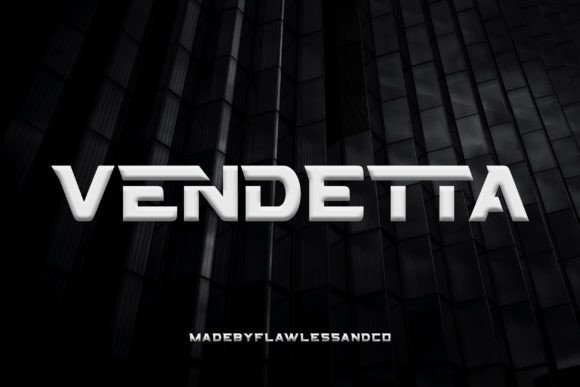Vendetta: A Bold Display Font Built for Impact