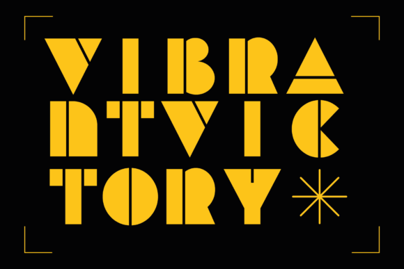 Vibrant Victory Display Font for Bold Digital Branding