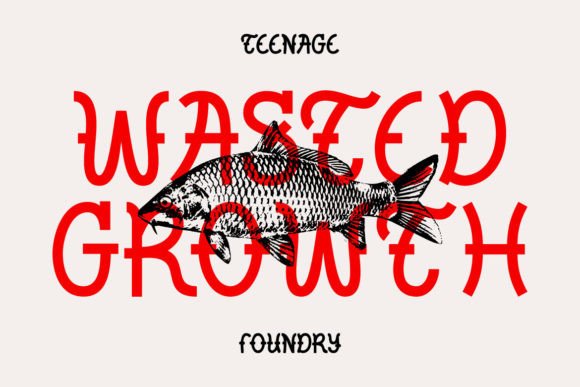 Wasted Growth Display Font for Bold Digital Branding