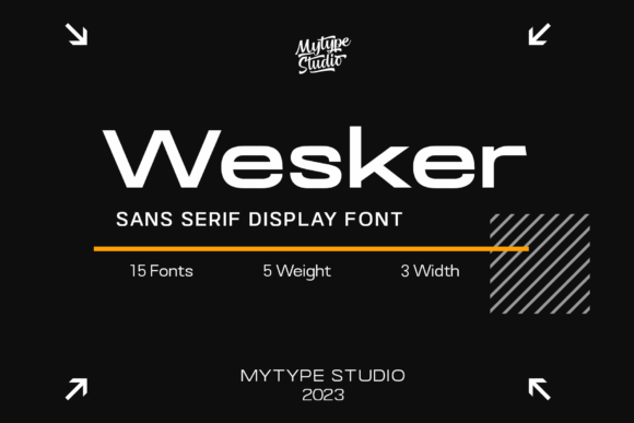 Wesker Display Font for Polished Brand Identity