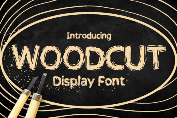Woodcut: A Grunge Display Font with Warm, Hand-Stamped Soul