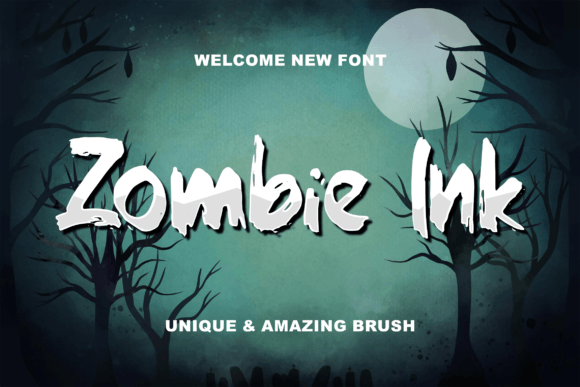 Zombie Ink Font for Creative Business Branding